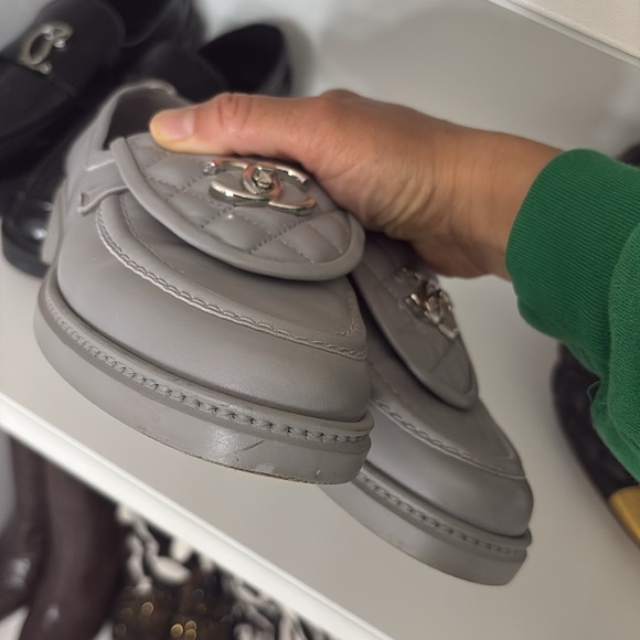 CHANEL Lambskin Quilted CC Turnlock Loafers - Picture 11 of 11